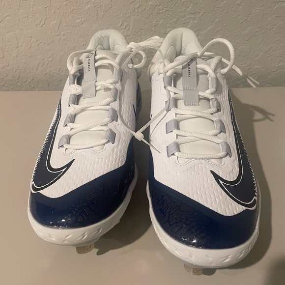 Nike Alpha Huarache Elite 4 Baseball Cleats Navy White FD2745-103 Men - Picture 4 of 5